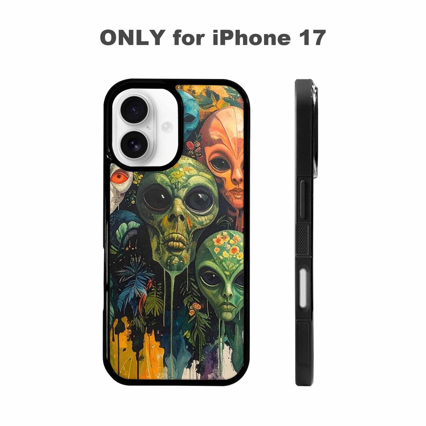 iPhone 17 Case — Aliens Pattern Hundreds Of Alien Scifi, Original Design Phone Case