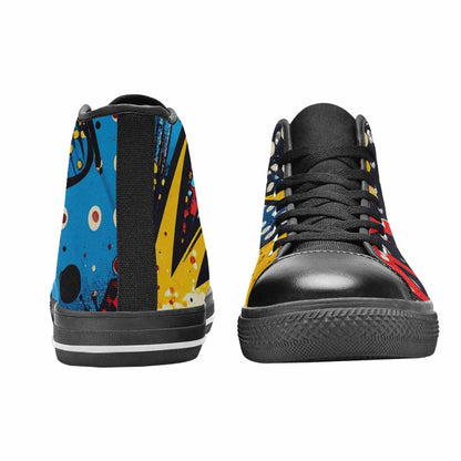 MEN'S Comic Book Halftone High Top Canvas Dreamcore Shoes