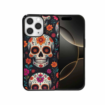 iPhone 15 Pro Max Case — Dia De Los Muertos Sugar Skull, Custom Phone Case