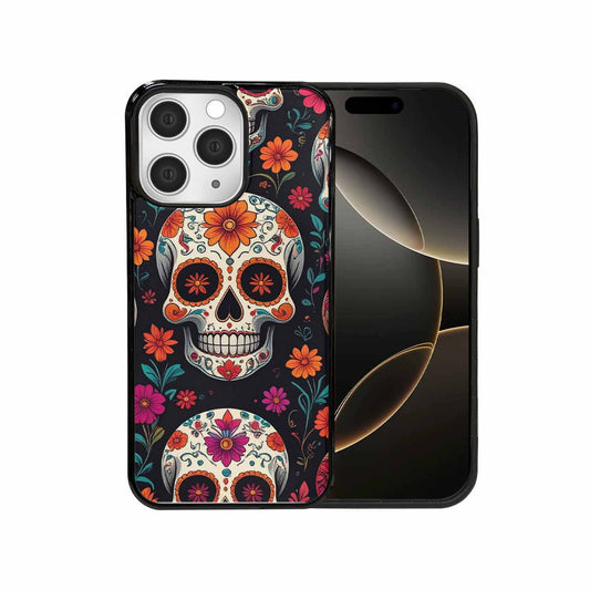 iPhone 15 Pro Max Case — Dia De Los Muertos Sugar Skull, Custom Phone Case