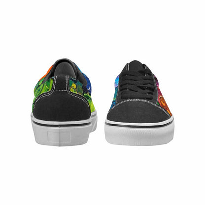 MEN'S Reptile Full Color Canvas Streetwear Kaleidoscope Custom Printed Shoes