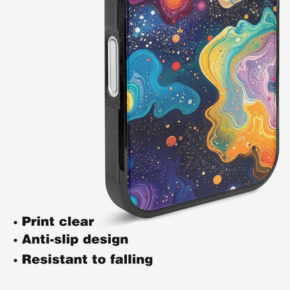 iPhone 16 Plus Case — Galaxy Art Colorful Cosmic Dust Small, Custom Phone Case