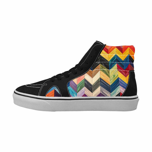 MEN'S Progress Pride Flag High Top Canvas Surreal Shoes