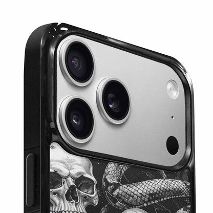iPhone 17 Pro Max Case — Skull Dark Art Gothic Print Gothic, Customized Protective Case