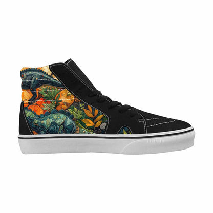 WOMEN'S Dinosaur Silhouette High Top Canvas Aesthetic Shoes