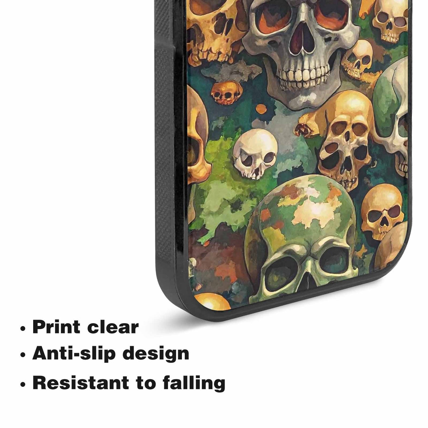 iPhone 15 Plus Case — Skulls Camoskulls Pattern Hu Avd, Original Design Phone Case