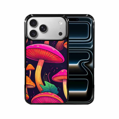 iPhone 17 Pro Max Case — Psychedelic Mushroom Cartoon Pattern Cartoon Cute, Unique Phone Case Design