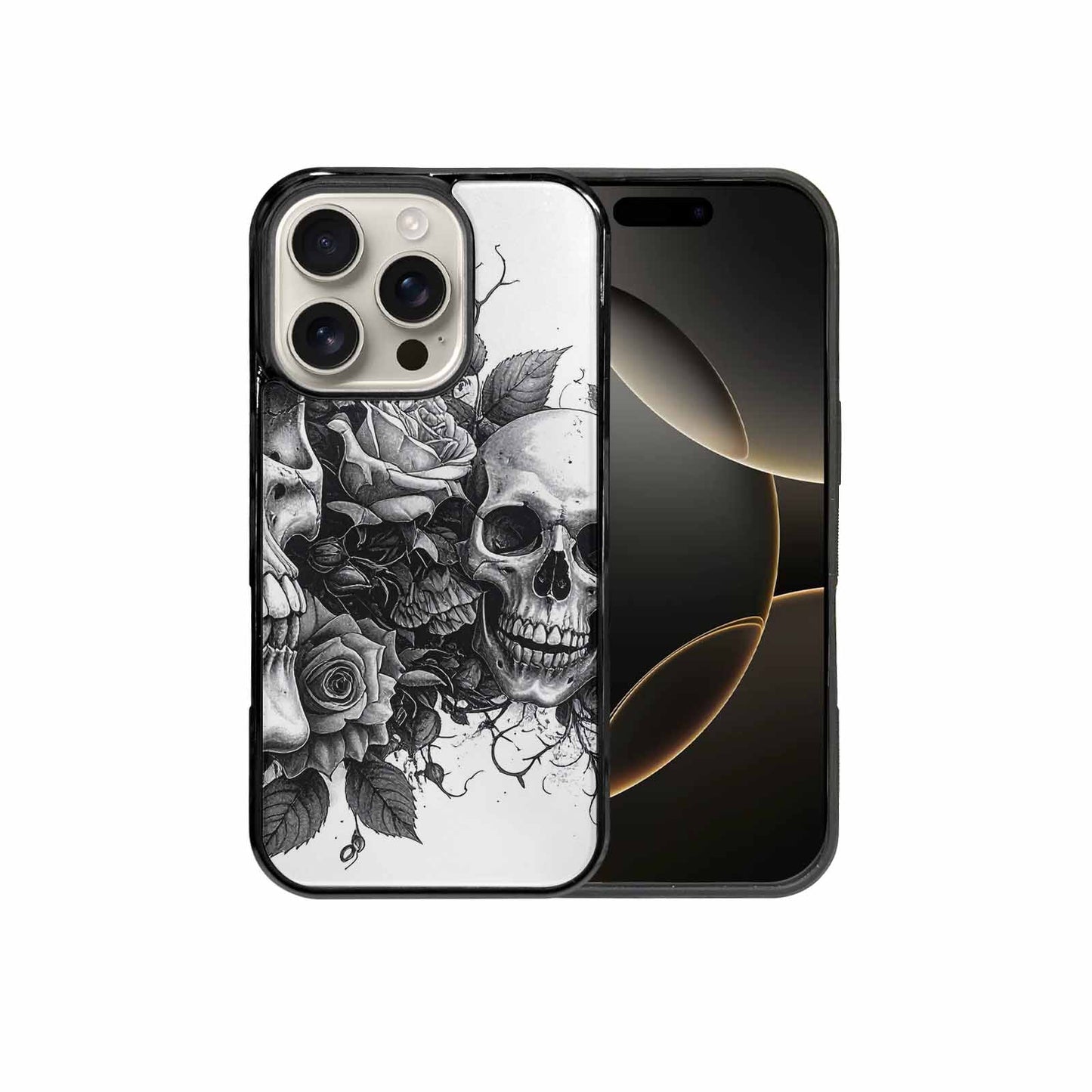 iPhone 16 Pro Case — Skull Gothic Art Dark Original, Customized Protective Case
