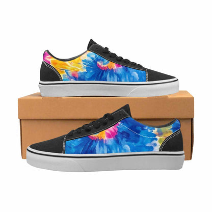 MEN'S Tie Dye Swirl Canvas Lace-Up Dark Academia Sneakers