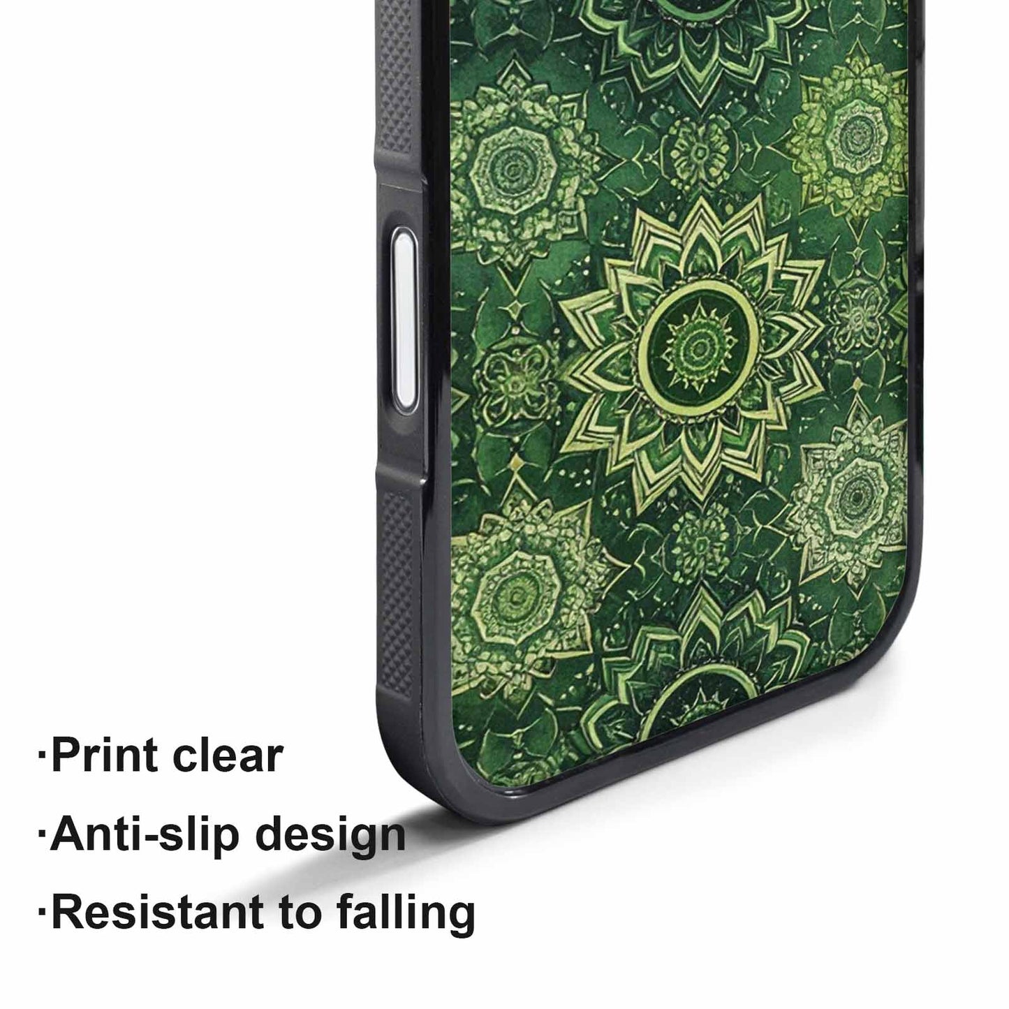 iPhone 17 Pro Case — Small Mandala Pattern Randomly Varying Floral, Custom Printed Phone Case