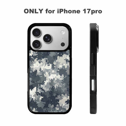 iPhone 17 Pro Case — Small Military Camouflage Blotch Pattern Camo, Custom Designed Case Cover