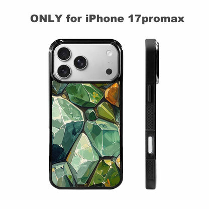 iPhone 17 Pro Max Case — Glossy Reptile Crystal Original Art, Custom Made Phone Cover