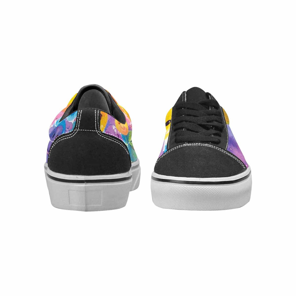 WOMEN'S Smiley Facessmiley Faces  Lace-Up Canvas Y2K Custom Shoes