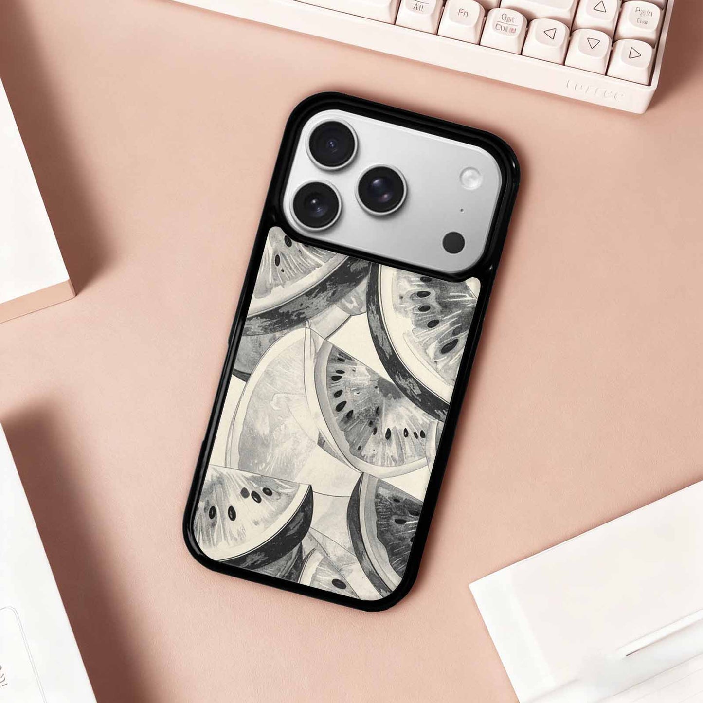 iPhone 17 Pro Case — Vintage Southwestern Geometric Watermelon Retro Vintage, Custom Printed Phone Case