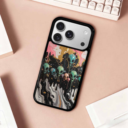 iPhone 17 Pro Case — Aliens Marblemelting Aliens Pa Ciq Alien, Unique Phone Case Design