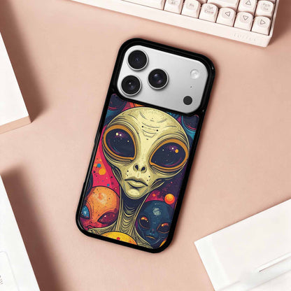 iPhone 17 Pro Case — Alien Ufo Cartoon Art Pattern Alien, Original Design Phone Case