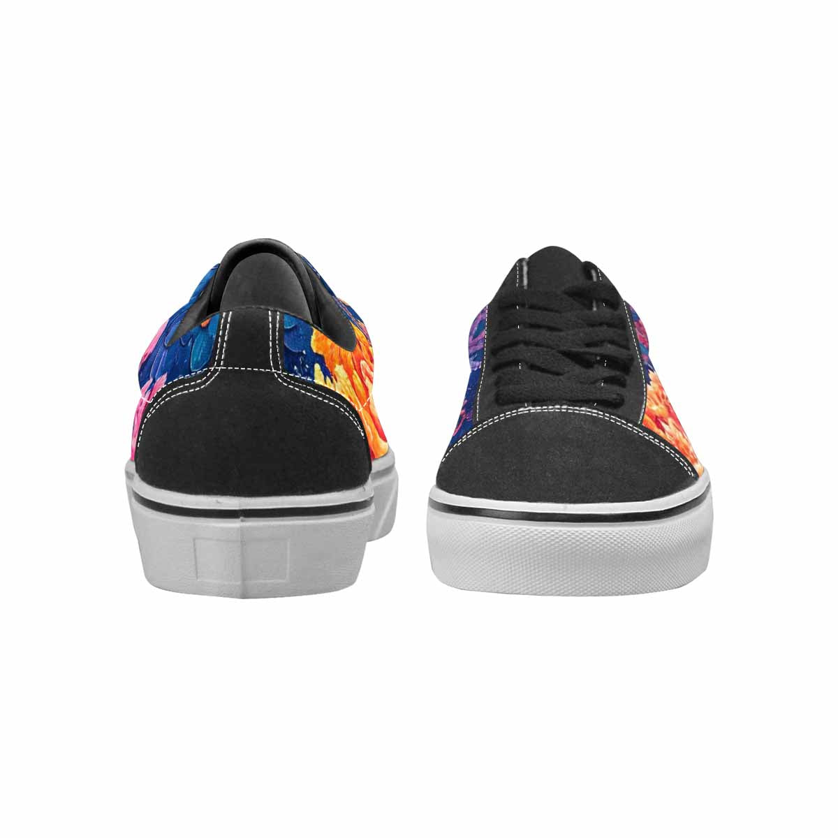 MEN'S Fish Scale Coral Canvas Lace-Up Y2K Shoes