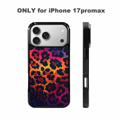 iPhone 17 Pro Max Case — Leopard Print Dark Seamless Animal Print, Custom Designed Case Cover