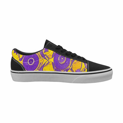 WOMEN'S Intersex Flag Color Canvas Lace-Up Vivid Shoes