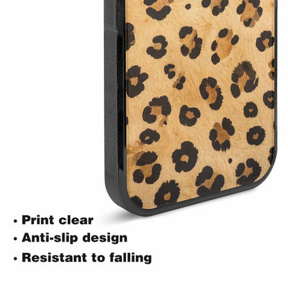 iPhone 15 Plus Case — Cheetah Print Sandy Tan Base With, Custom Print Case Cover