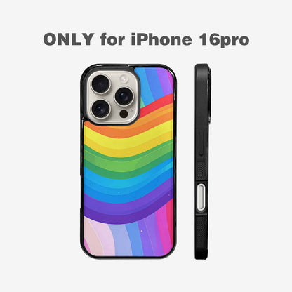 iPhone 16 Pro Case — Rainbow Pride, Personalized Phone Case
