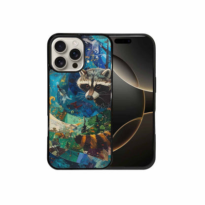 iPhone 16 Pro Max Case — Raccoon Bandit Raccoon Bandit Pattern Hundreds, Original Design Phone Case