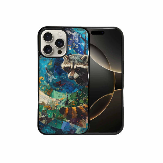 iPhone 16 Pro Max Case — Raccoon Bandit Raccoon Bandit Pattern Hundreds, Original Design Phone Case