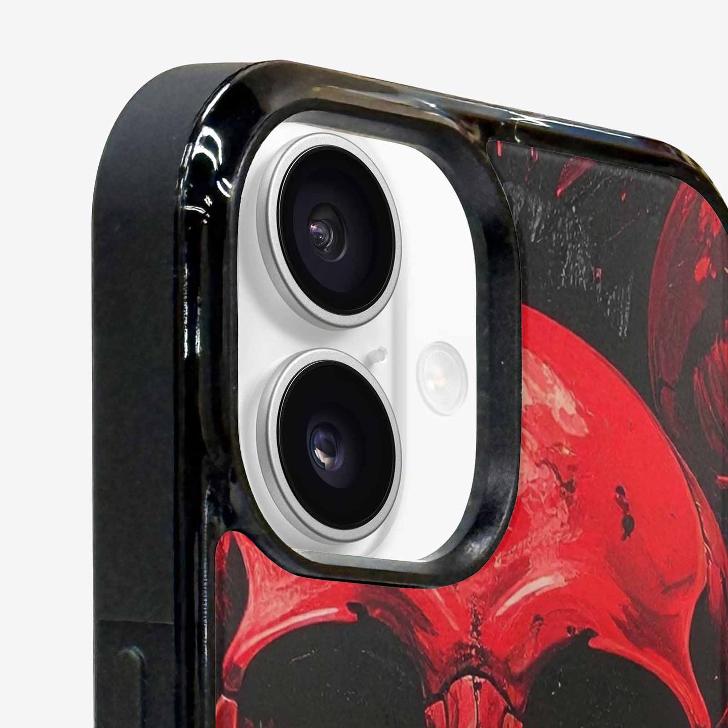 iPhone 16 Case — 1000\'s Of Skulls Overlapping Eachother Everywhere, Custom Art Phone Cover