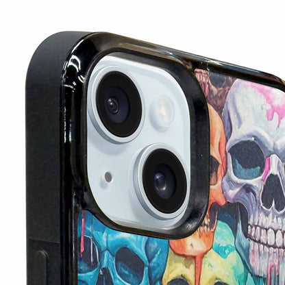 iPhone 15 Plus Case — Skulls Marbleskulls Pattern, Custom Phone Case
