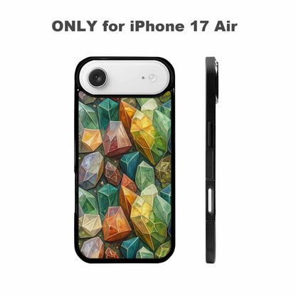 iPhone 17 Air Case — Glossy Reptile Crystal Shard Original Art, Custom Art Phone Cover