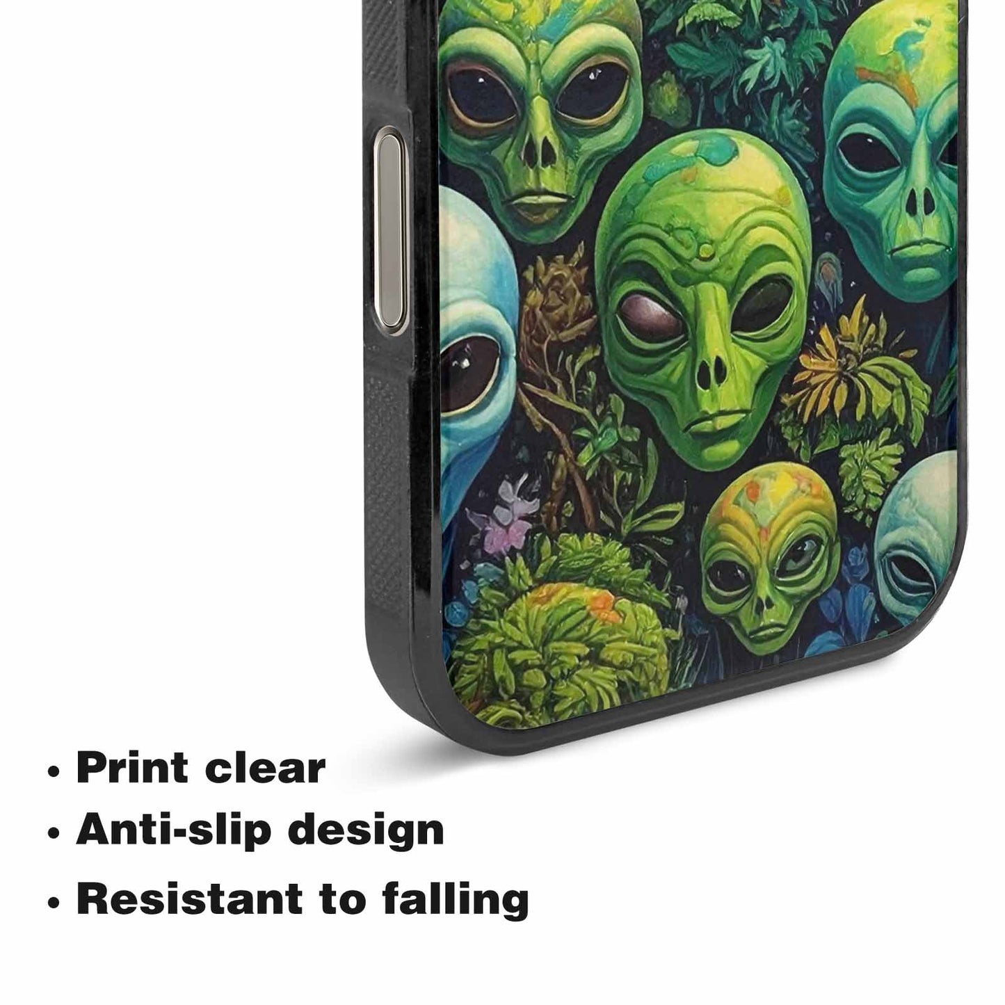 iPhone 16 Pro Max Case — Aliens Pattern Hundreds Of Sma Ajm, Custom Designed Case Cover