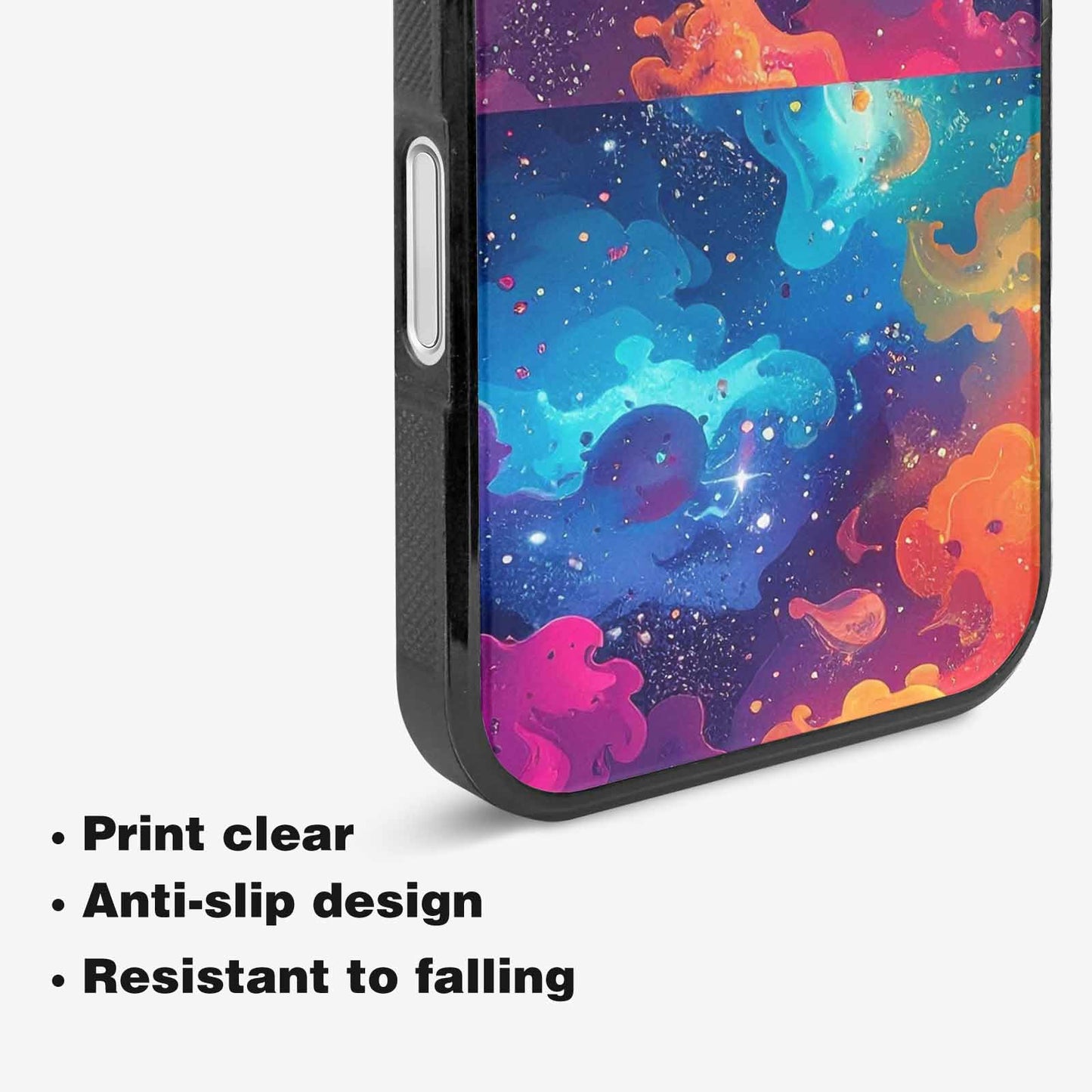 iPhone 16 Case — Cosmic Creature And Object Mashup Pattern, Custom Designed Case Cover