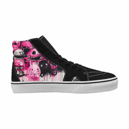 MEN'S Monsters (general) High Top Canvas Melting Art Custom Sneakers