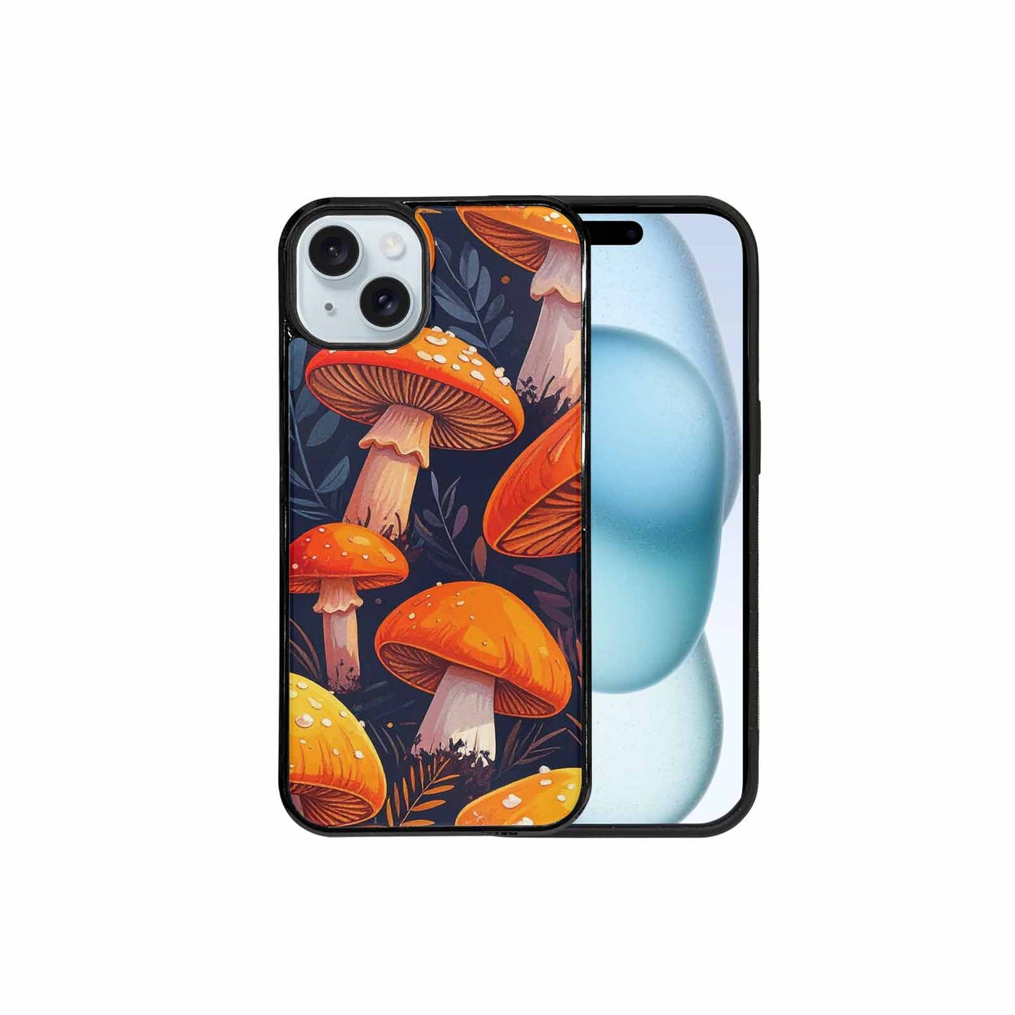iPhone 15 Plus Case — Bold Autumn Mushroom Bold Autumn Mushroom, Custom Designed Case Cover
