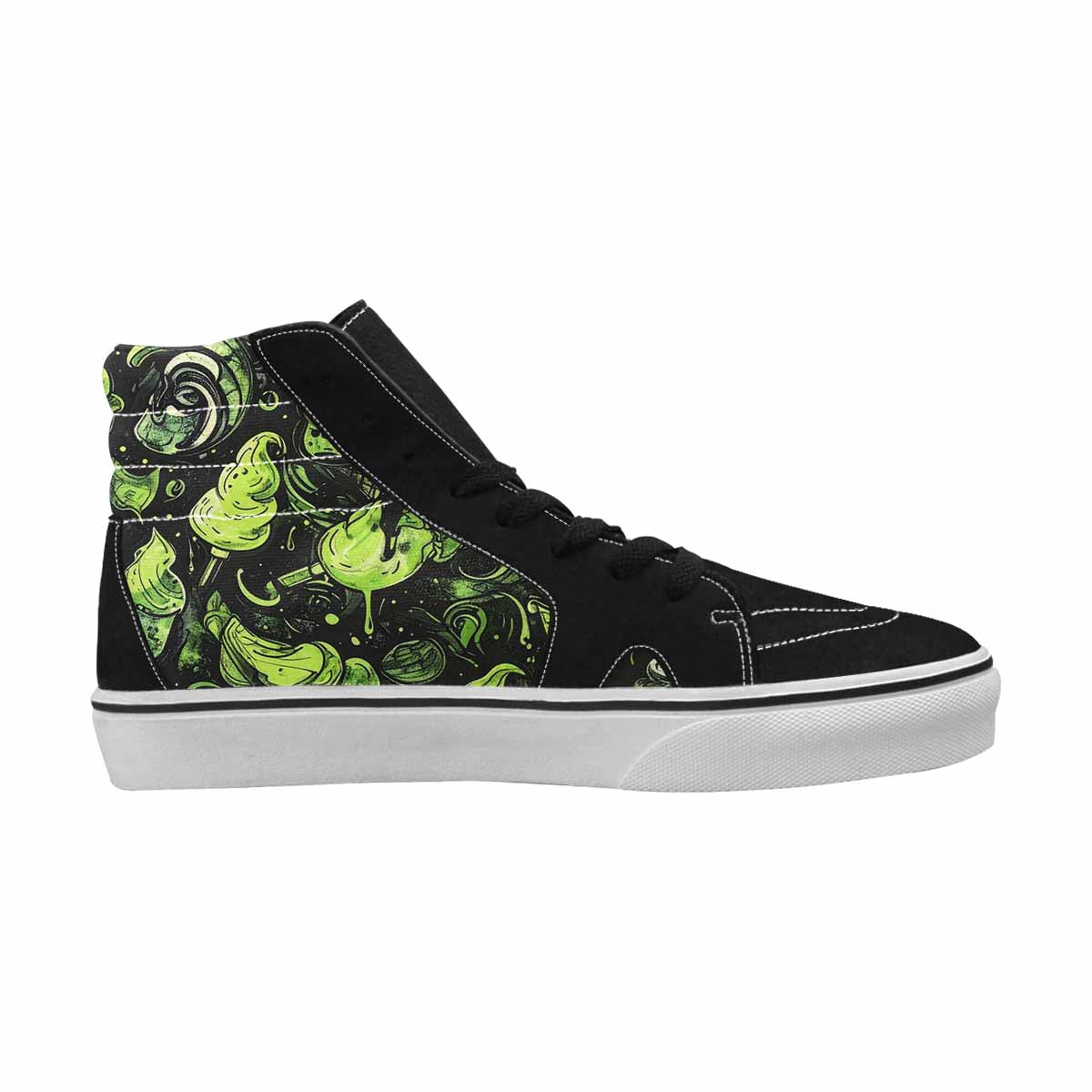 MEN'S Ice Cream Motif High Top Canvas Grunge Shoes
