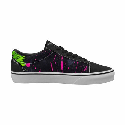 WOMEN'S Acid Wash Tie Dye Neon Canvas Lace-Up Cottagecore Custom Shoes