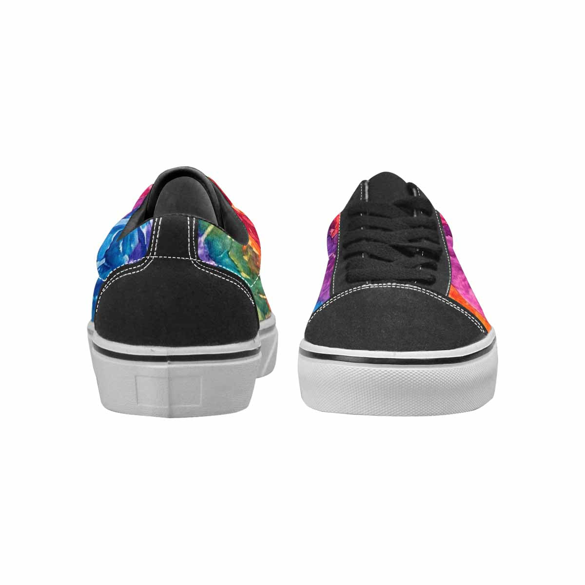 WOMEN'S Tie Dye Swirl Canvas Lace-Up Grunge Sneakers