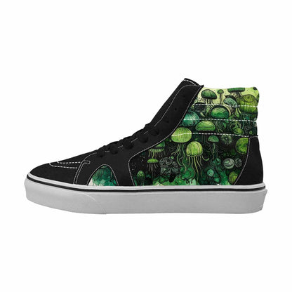 MEN'S Sea Creature Burst High Top Canvas Kaleidoscope Custom Sneakers