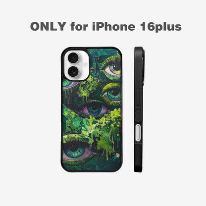 iPhone 16 Plus Case — Reptile Eye Cartoon, Custom Designed Case Cover