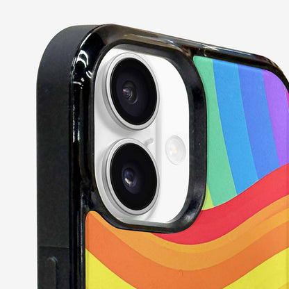iPhone 16 Plus Case — Rainbow Pride, Custom Made Phone Cover