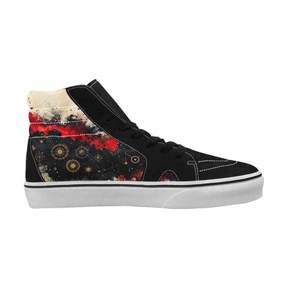 MEN'S Zodiac Constellation High Top Canvas Wallpaper Art Sneakers