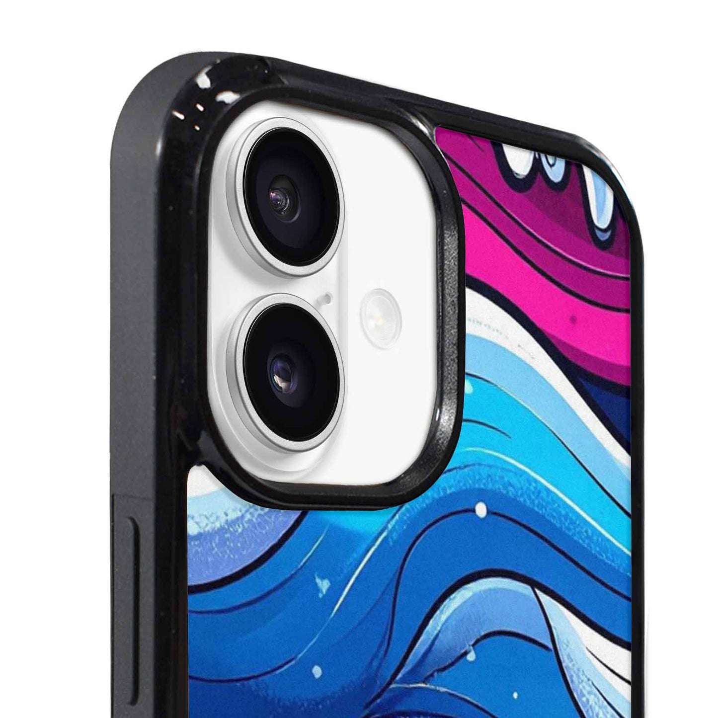 iPhone 17 Case — Glossy Winter Wave Cartoon Cute, Custom Art Phone Cover