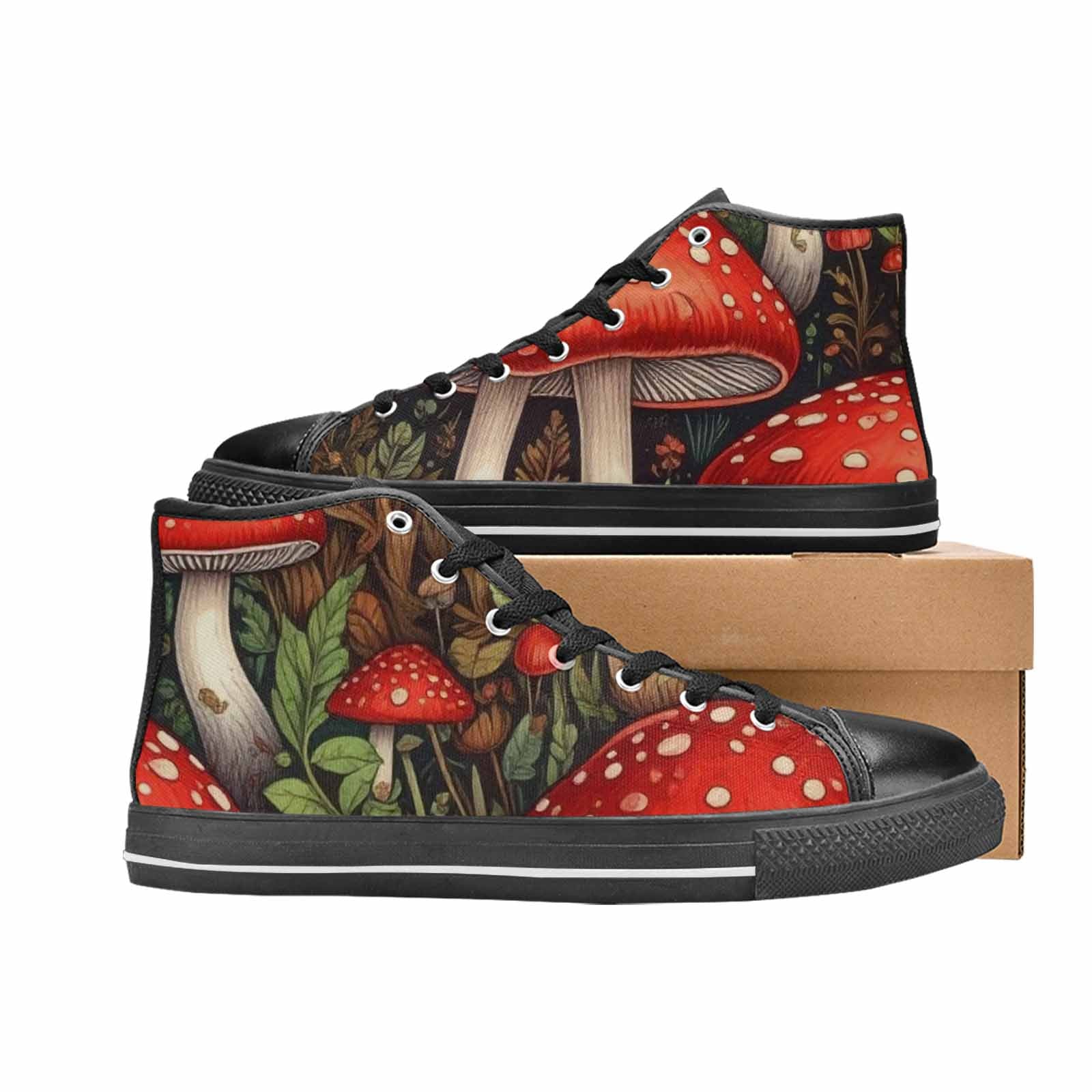 WOMEN'S Mushroom High Top Canvas Y2K Custom Shoes