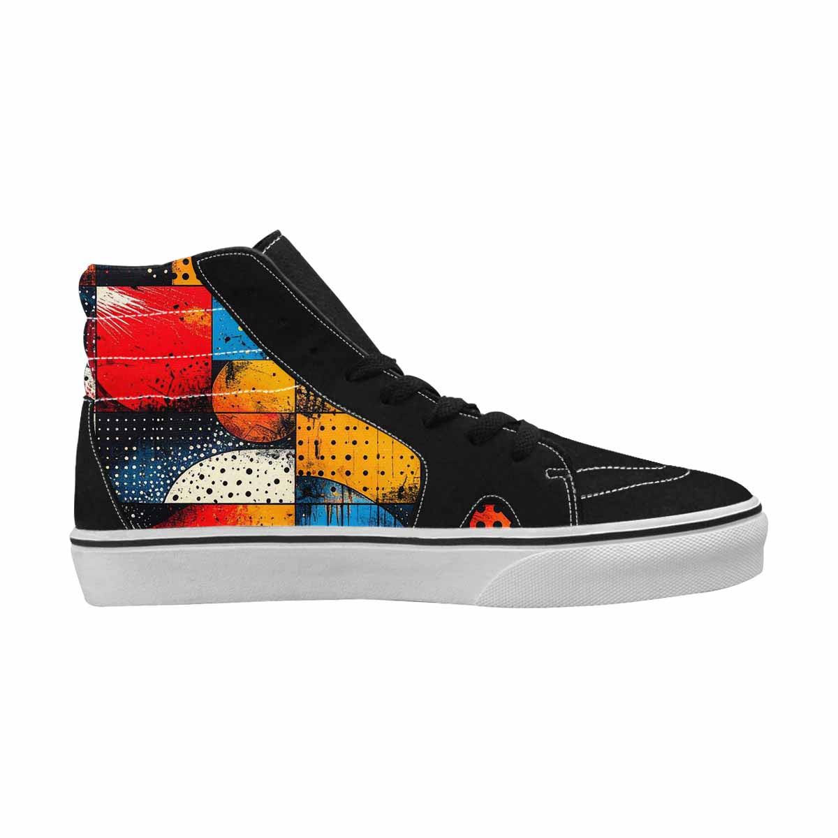 WOMEN'S Comic Book Halftone High Top Canvas Dreamcore Custom Shoes