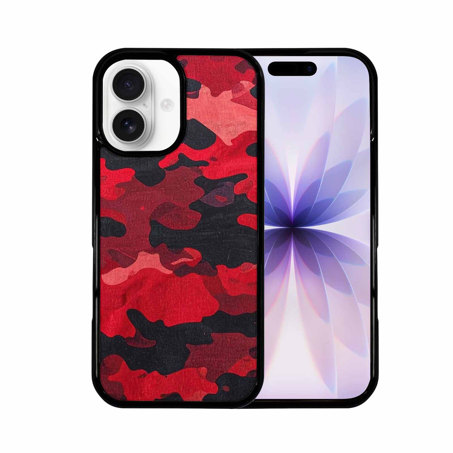 iPhone 17 Case — Tactical Camo Red Black Custom Camo, Custom Phone Case