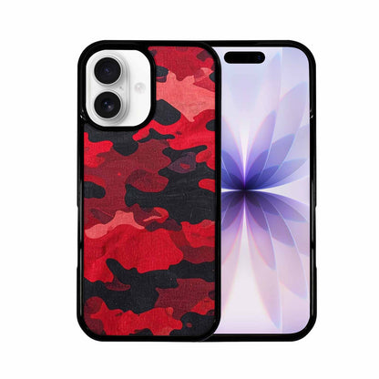 iPhone 17 Case — Tactical Camo Red Black Custom Camo, Custom Phone Case