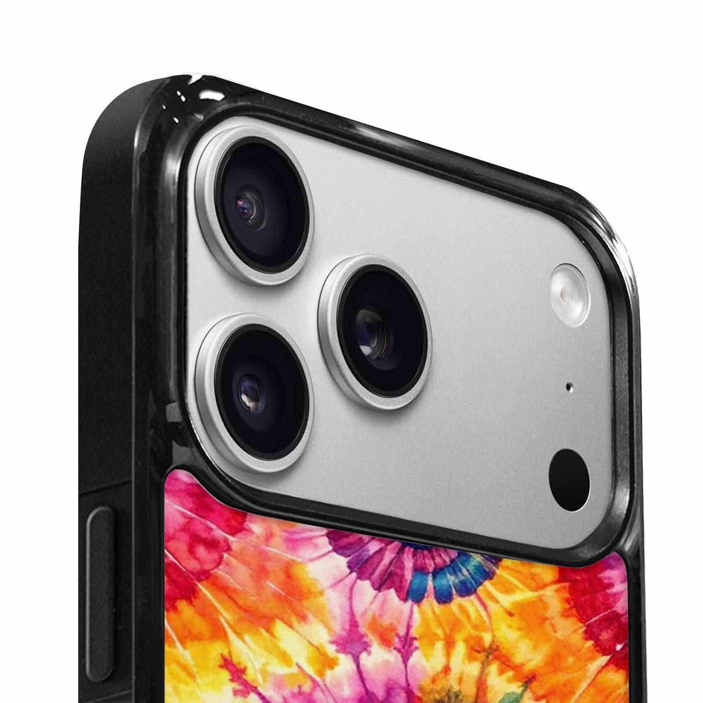 iPhone 17 Pro Case — Small Tie Dye Swirl Pattern Tie, Custom Printed Phone Case