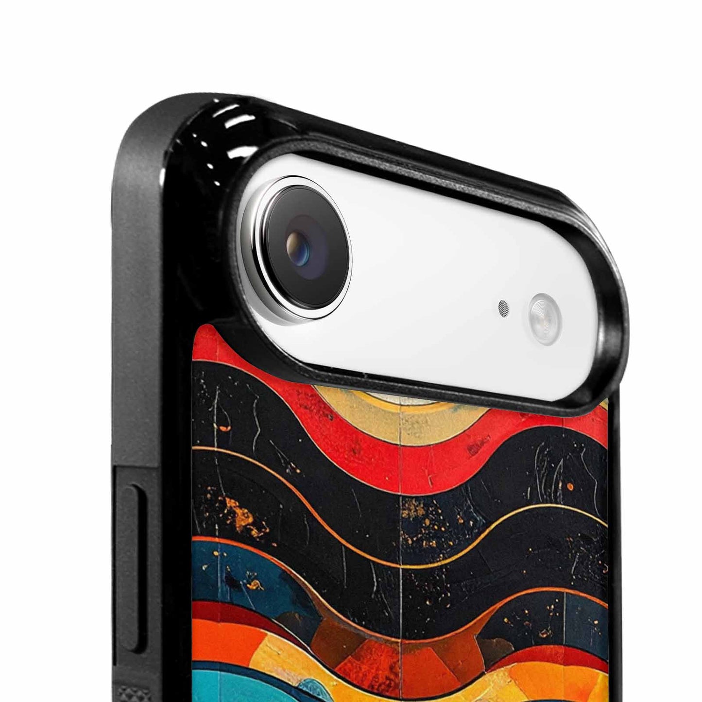 iPhone 17 Air Case — Retro Wave Scallop Stripe Small Retro, Unique Phone Case Design