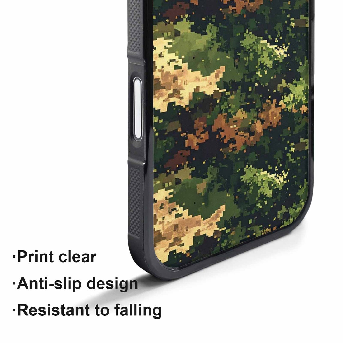 iPhone 17 Pro Case — Small Military Camouflage Blotch Pattern Camo, Custom Made Phone Cover
