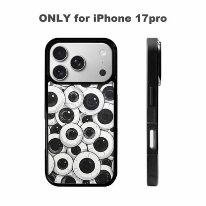 iPhone 17 Pro Case — Googly Cartoon Eyeballs Cartoon Cute, Custom Made Phone Cover